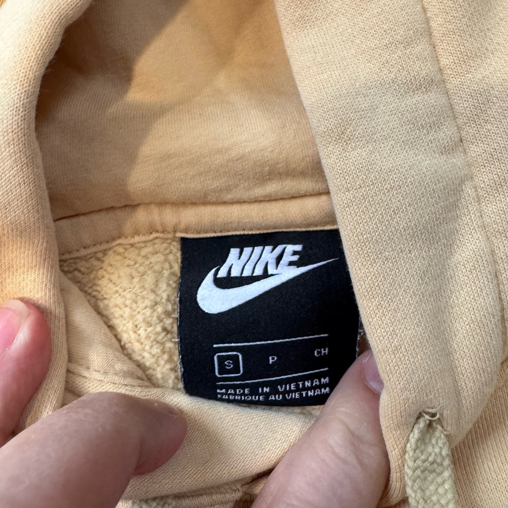Nike Light Yellow Men's Hoodie - Picture 5 of 5